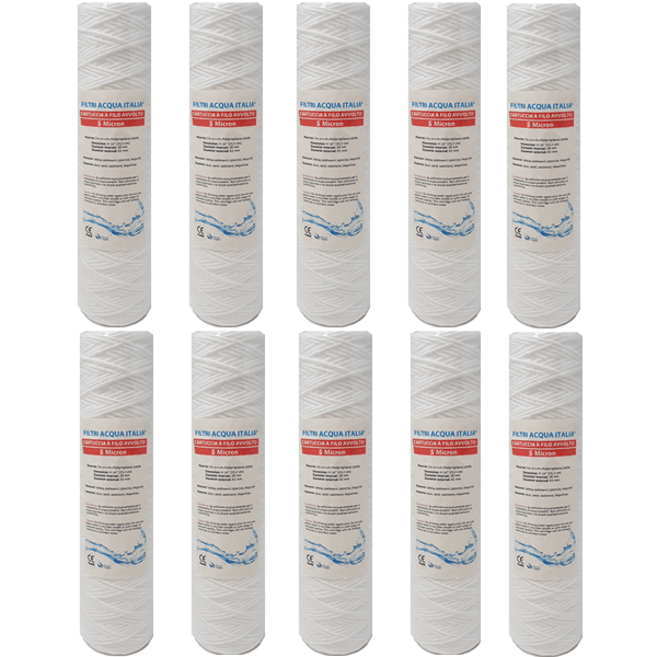 F5633/PP FILTRO IN LINEA SEDIMENTI 5 MICRON KEMFLO 12 63 MM OSMOSI